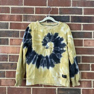 Munsterkids Yellow And Blue Tie Die Sweatshirt